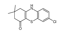 7-chloro-2,2-dimethyl-3,10-dihydro-1H-phenothiazin-4-one结构式