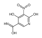 4-hydroxy-5-nitro-6-oxo-1H-pyridine-3-carboxamide结构式