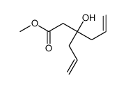 methyl 3-hydroxy-3-prop-2-enylhex-5-enoate Structure