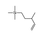 trimethyl(3-methylpent-4-enyl)silane结构式