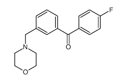 4'-FLUORO-3-MORPHOLINOMETHYL BENZOPHENONE结构式