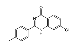 7-chloro-2-(4-methylphenyl)-1H-quinazolin-4-one结构式