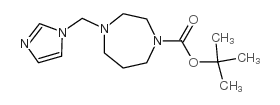 4-咪唑-1-甲基-[1,4]二氮杂-1-羧酸叔丁酯结构式