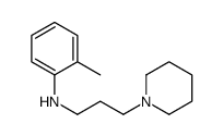 2-methyl-N-(3-piperidin-1-ylpropyl)aniline结构式