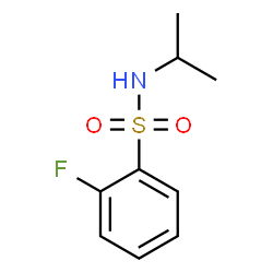 2-氟-N-(丙-2-基)苯-1-磺酰胺结构式