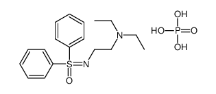 N-[2-(diethylamino)ethyl]-S,S-diphenylsulphoximide phosphate Structure