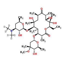 Erythromycin-d6 structure