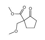 1-methoxymethyl-2-oxo-cyclopentanecarboxylic acid methyl ester Structure