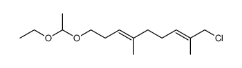 (2E,6E)-1-Chloro-9-(1-ethoxy-ethoxy)-2,6-dimethyl-nona-2,6-diene Structure