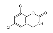 6,8-dichloro-3,4-dihydro-benzo[e][1,3]oxazin-2-one结构式