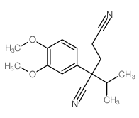 2-(3,4-dimethoxyphenyl)-2-propan-2-ylpentanedinitrile结构式