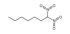 1,1-dinitro-heptane Structure