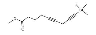 methyl 9-(trimethylsilyl)nona-5,8-diynoate结构式