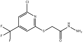 (6-Chloro-4-(trifluoromethyl)pyridin-2-ylsulfanyl)acethydrazide Structure