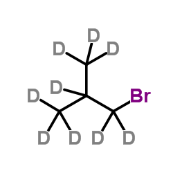 1-Bromo-2-(2H3)methyl(2H6)propane Structure