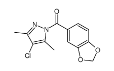 1-(1,3-Benzodioxol-5-ylcarbonyl)-4-chloro-3,5-dimethyl-1H-pyrazole picture