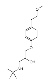 1-(tert-butylamino)-3-[4-(2-methoxyethyl)phenoxy]propan-2-ol Structure