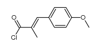 2-methyl-3-(4-methoxyphenyl)acrylic acid chloride结构式