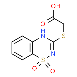 [[(2H-1,2,4-Benzothiadiazine 1,1-dioxide)-3-yl]thio]acetic acid picture