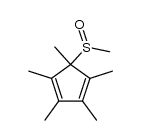 5-(methylsulfinyl)-1,2,3,4,5-pentamethylcyclopentadiene Structure