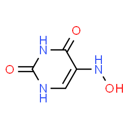 2,4(1H,3H)-Pyrimidinedione, 5-(hydroxyamino)- (9CI)结构式