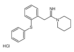 2-(2-phenylsulfanylphenyl)-1-piperidin-1-ylethanimine,hydrochloride结构式