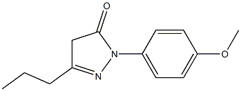 1-(4-methoxyphenyl)-3-propyl-1H-pyrazol-5(4H)-one结构式