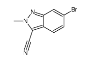 6-bromo-2-methyl-indazole-3-carbonitrile Structure