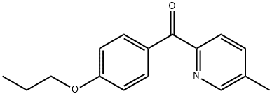 5-Methyl-2-(4-propoxybenzoyl)pyridine结构式