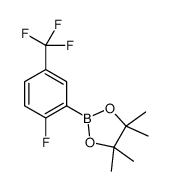 2-氟-5-(三氟甲基)苯硼酸频呢醇酯结构式