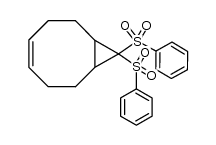 9,9-bis(phenylsulphonyl)bicyclo[6.1.0]non-4-ene结构式