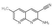 2-Amino-6-methyl-1,8-naphthyridine-3-carbonitrile structure