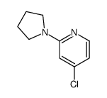 4-chloro-2-(pyrrolidin-1-yl)pyridine Structure