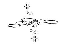 Ni(bis-N,N'-(2-hydroxybenzyl)-1,3-propanediamine(-2H))(DMF)2ZnCl2 Structure