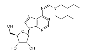 6-N-(N,N-dibutyl)aminomethyleneadenosine结构式