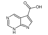 7H-pyrrolo[2,3-d]pyrimidine-5-carboxylic acid structure