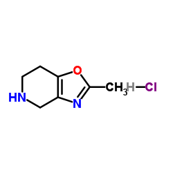 Oxazolo[4,5-c]pyridine, 4,5,6,7-tetrahydro-2-Methyl-, hydrochloride structure