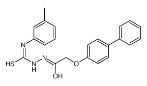 1-(3-methylphenyl)-3-[[2-(4-phenylphenoxy)acetyl]amino]thiourea结构式