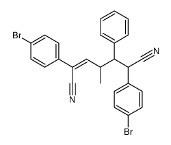 (E)-2,6-bis(4-bromophenyl)-4-methyl-5-phenylhept-2-enedinitrile Structure