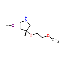 (3R)-3-(2-methoxyethoxy)pyrrolidine hydrochloride Structure