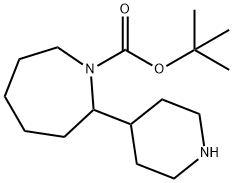 2-Piperidin-4-yl-azepane-1-carboxylic acid tert-butyl ester Structure