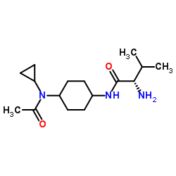 N-{4-[Acetyl(cyclopropyl)amino]cyclohexyl}-L-valinamide Structure