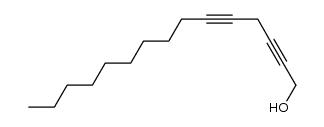 2,5-pentadecadiyn-1-ol Structure