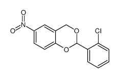 2-(2-chlorophenyl)-6-nitro-4H-1,3-benzodioxine结构式