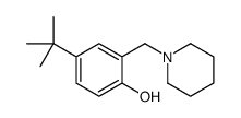 4-tert-butyl-2-(piperidin-1-ylmethyl)phenol Structure