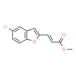 3-(5-CHLORO-BENZOFURAN-2-YL)-ACRYLIC ACID METHYL ESTER结构式