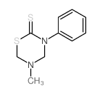 2H-1,3,5-Thiadiazine-2-thione,tetrahydro-5-methyl-3-phenyl- structure