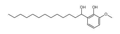 2-(1-hydroxytridecyl)-6-methoxyphenol Structure