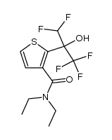 N,N-diethyl-2-(1,1,1,3,3-pentafluoro-2-hydroxypropan-2-yl)thiophene-3-carboxamide Structure