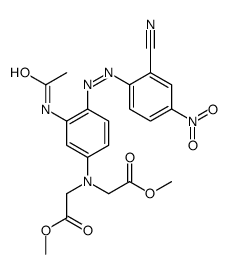 Glycine, N-3-(acetylamino)-4-(2-cyano-4-nitrophenyl)azophenyl-N-(2-methoxy-2-oxoethyl)-, methyl ester结构式